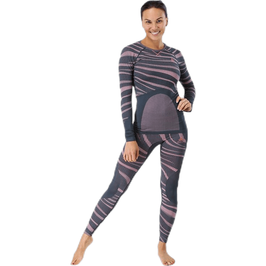 Suw Top Crew Neck LS Performance Blackcomb Pink/Grey - Bild 4