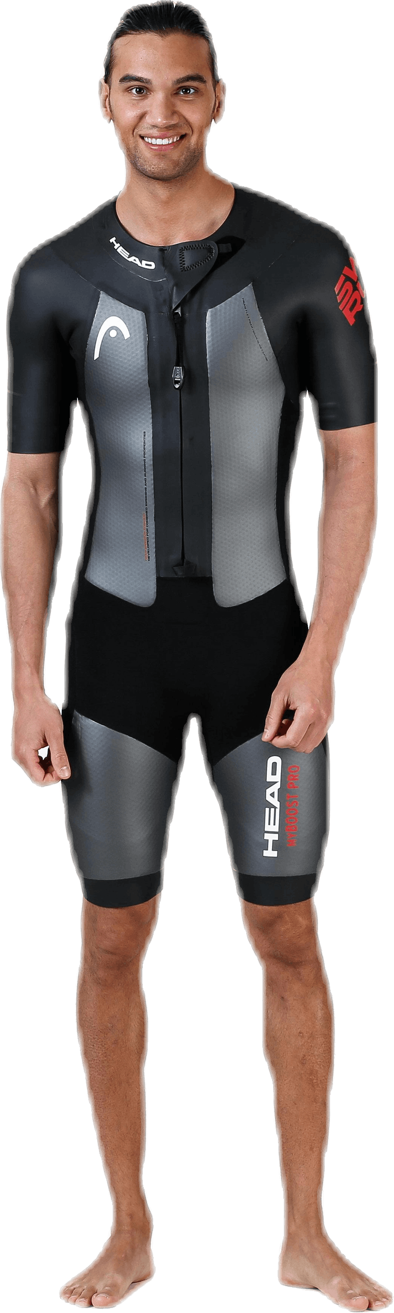 Swimrun myBOOST Pro Black/Silver, Male, Abbigliamento, Costumi da bagno, Nuoto, Nero/Argento, L