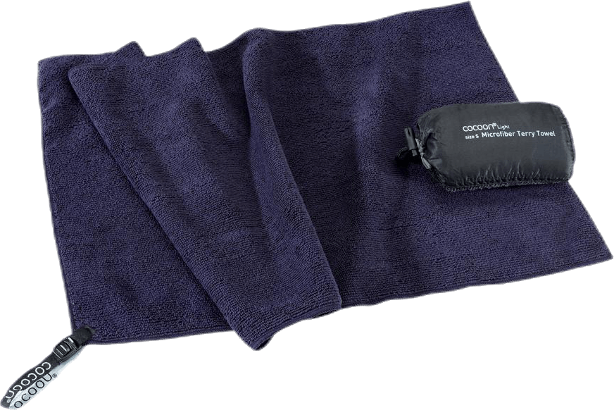 Microfiber Terry Towel Light L Grey, Unisex, Utrustning, Träningsutrustning, Simning, Grå, L