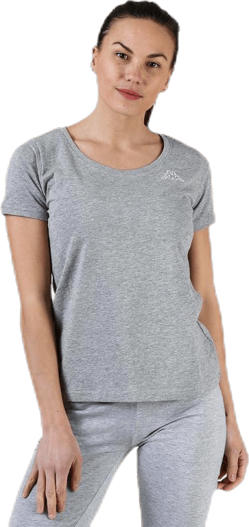 T-Shirt S/S, Logo Momba Grey