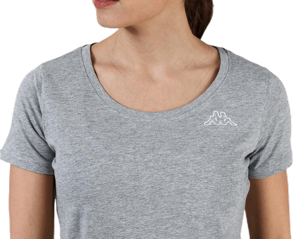 T-Shirt S/S, Logo Momba Grey - Bild 5