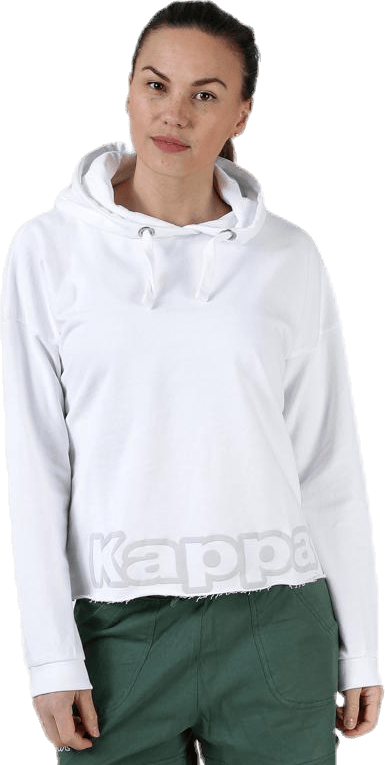 Sweat Hood, Logo Biba White