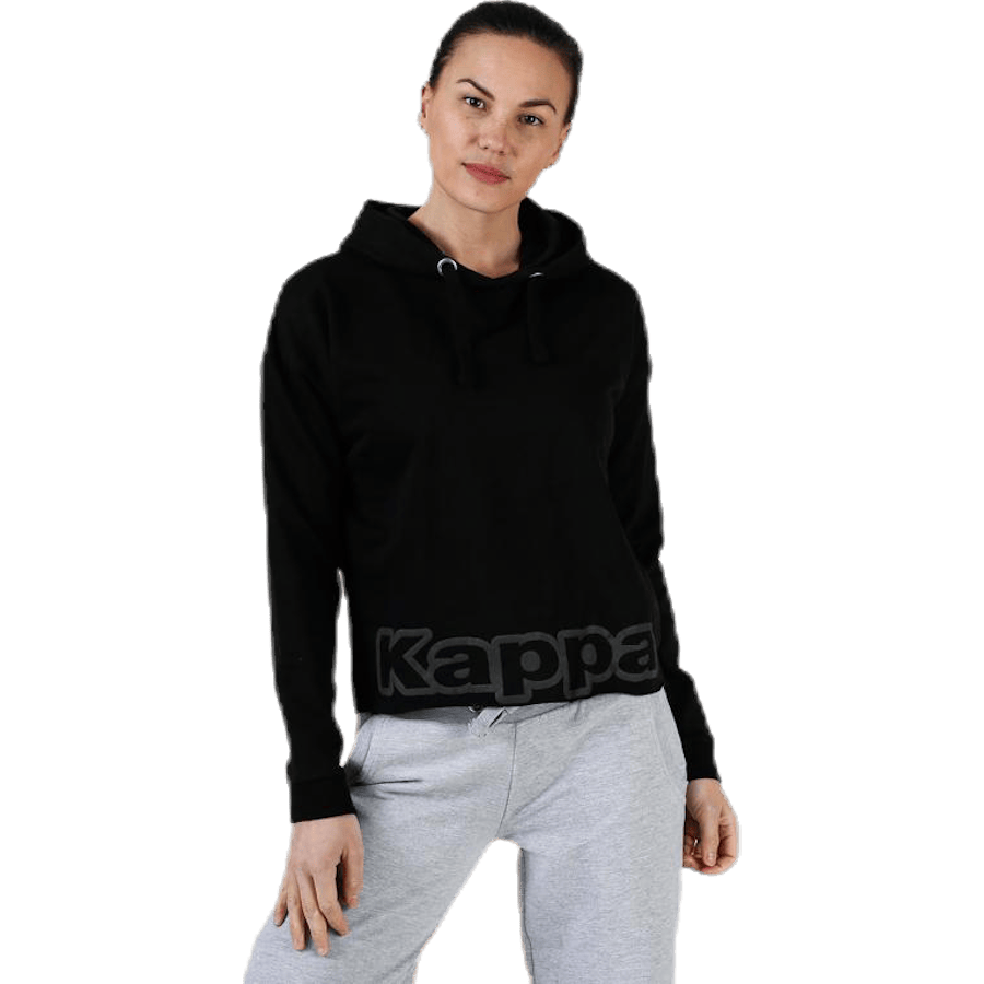 Sweat Hood, Logo Biba Black