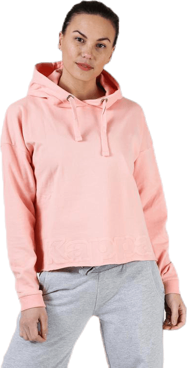 Sweat Hood, Logo Biba Pink