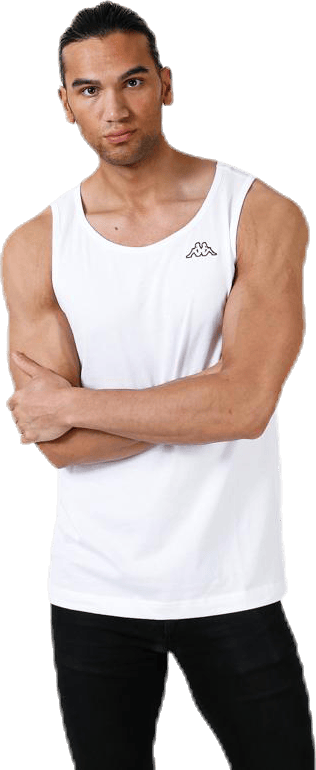 Tank S/L, Gatan White, Male, Apparels, Tops, White, XXL