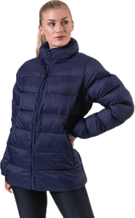 Logo Amby Padded Jacket Blue, Female, Apparels, jackets, Blue, L