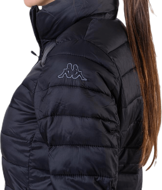Padded Jacket Long Logo Avera Black
