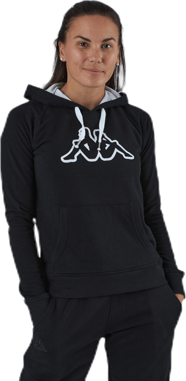Lady Sweat Hood, Logo Zeleril White/Black