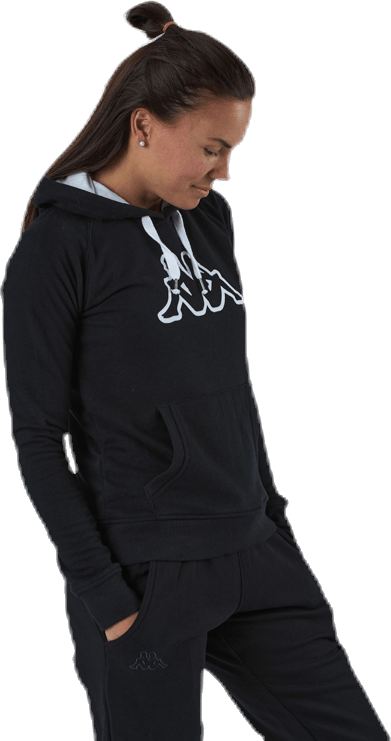 Lady Sweat Hood, Logo Zeleril White/Black - Bild 2