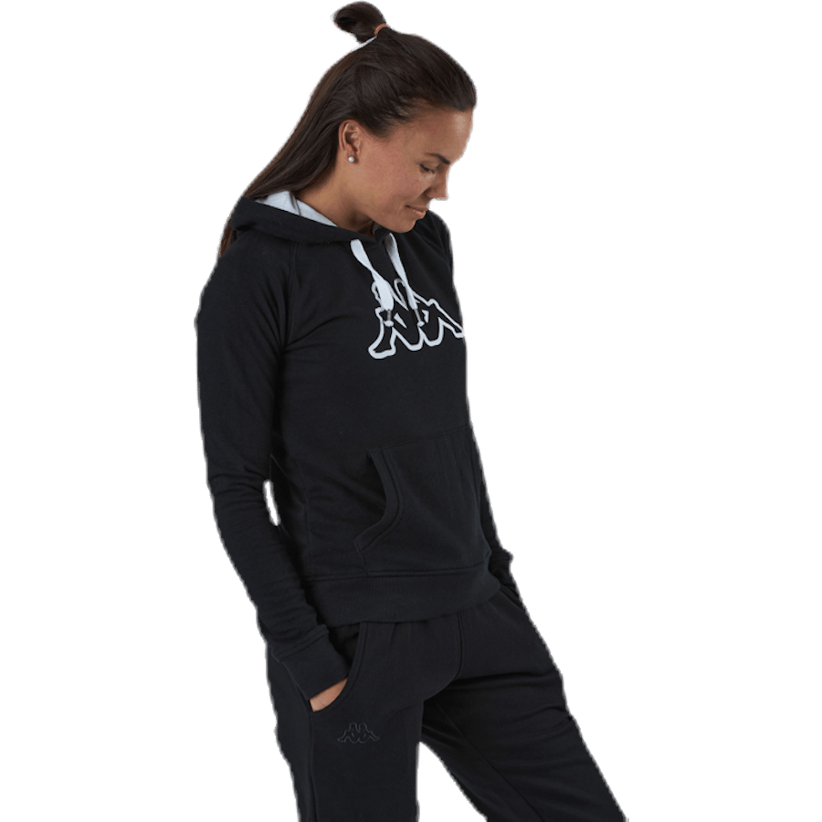 Lady Sweat Hood, Logo Zeleril White/Black - Bild 2