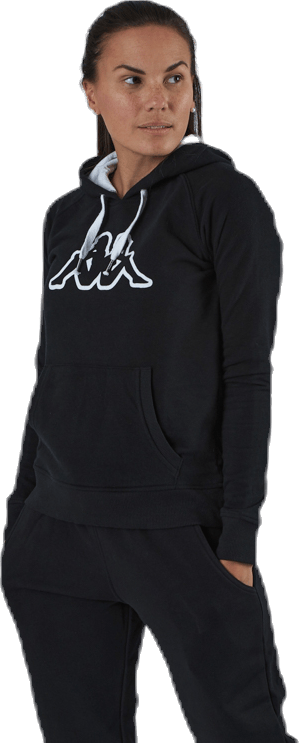 Lady Sweat Hood, Logo Zeleril White/Black - Bild 4