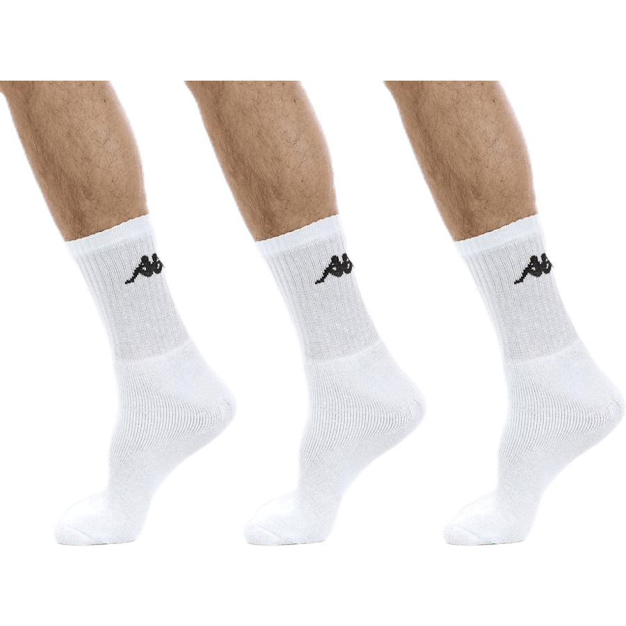 Tennis Trisper Socks 3pk White/Black