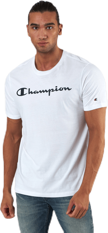 Crewneck T-Shirt White, Male, Klær, T skjorte, Hvit, S