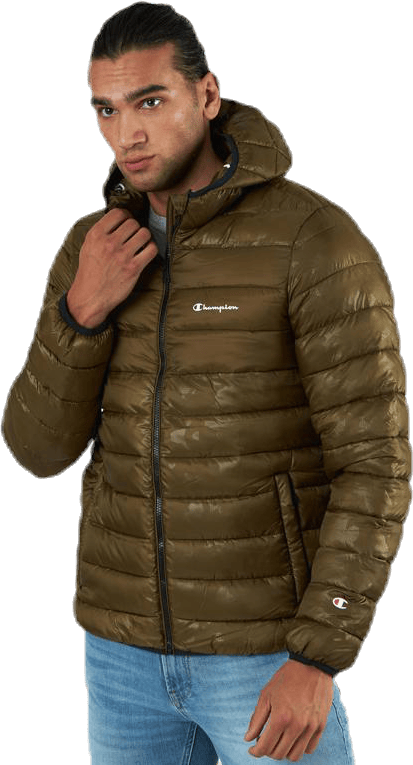Hooded Jacket Green, Male, Odevy, bundy, Zelená, XXL