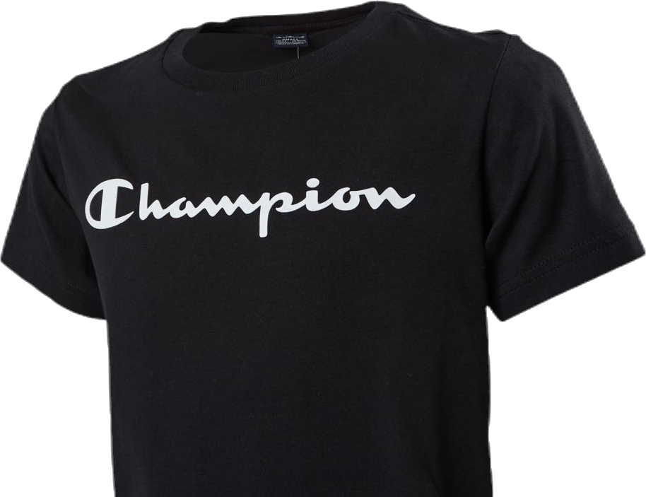 Crewneck T-Shirt Junior Black - Bild 4