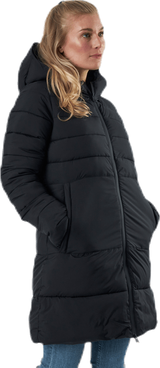 Hooded Polyfilled Jacket Black - Bild 2