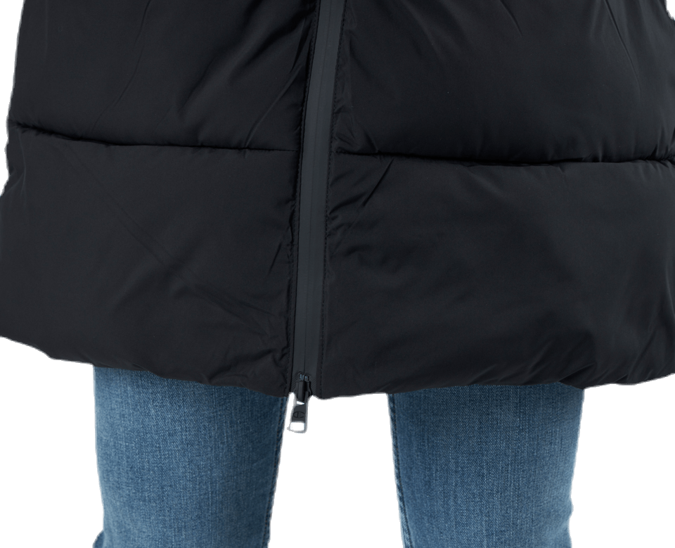 Hooded Polyfilled Jacket Black - Bild 5