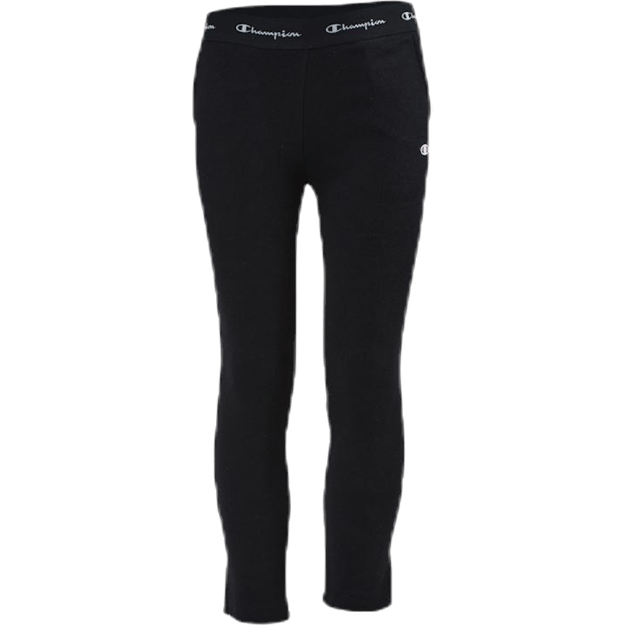 Straight Hem Pants Junior Black