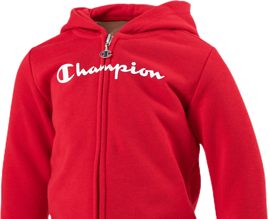 Hooded Full Zip Suit Junior Red - Bild 5