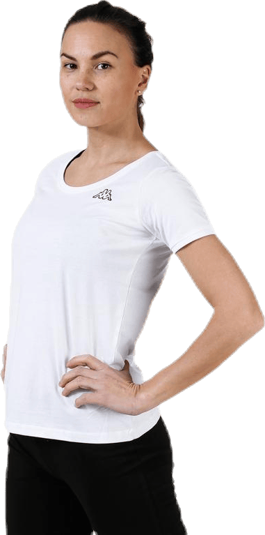 T-Shirt S/S, Logo Momba White - Bild 3