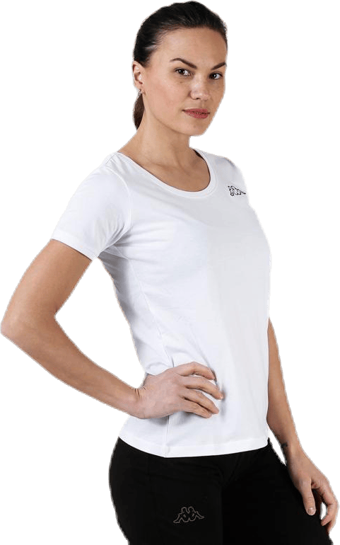 T-Shirt S/S, Logo Momba White - Bild 4