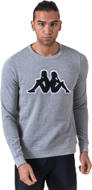 Sweat RN, Logo Airivit Black/Grey, Male, Apparels, Shirts, Black/Grey, XL
