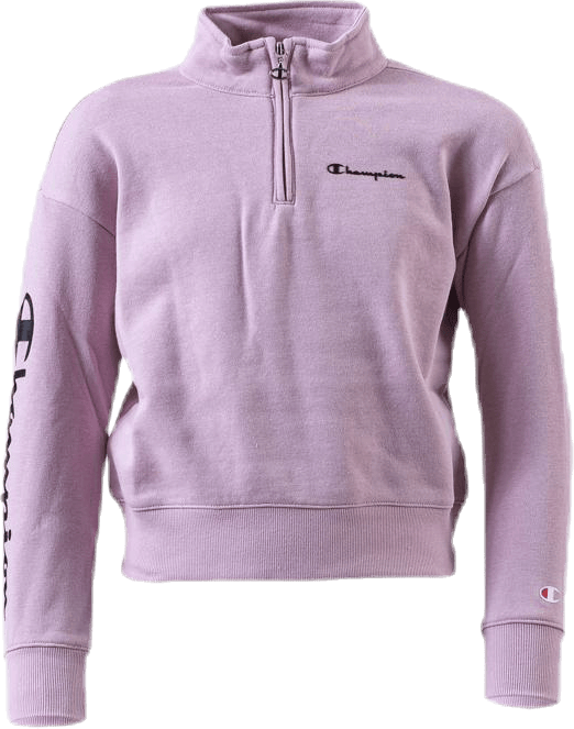 Girls Half Zip Sweatshirt Pink