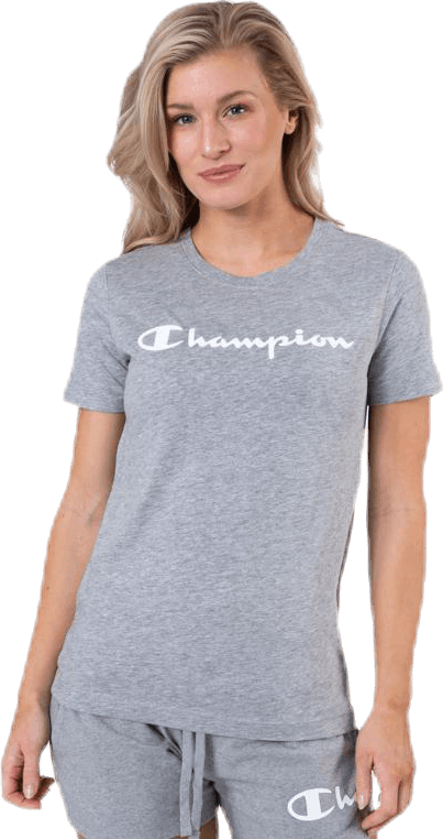 Crewneck T-Shirt Grey, Female, Apparels, T-shirt, Grey, XS