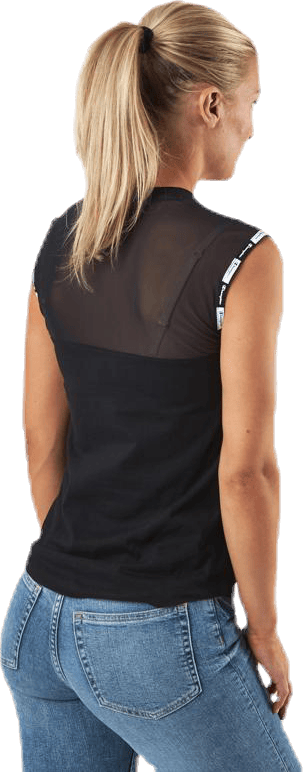 Crewneck Sleeveless T-Shirt Black - Bild 3