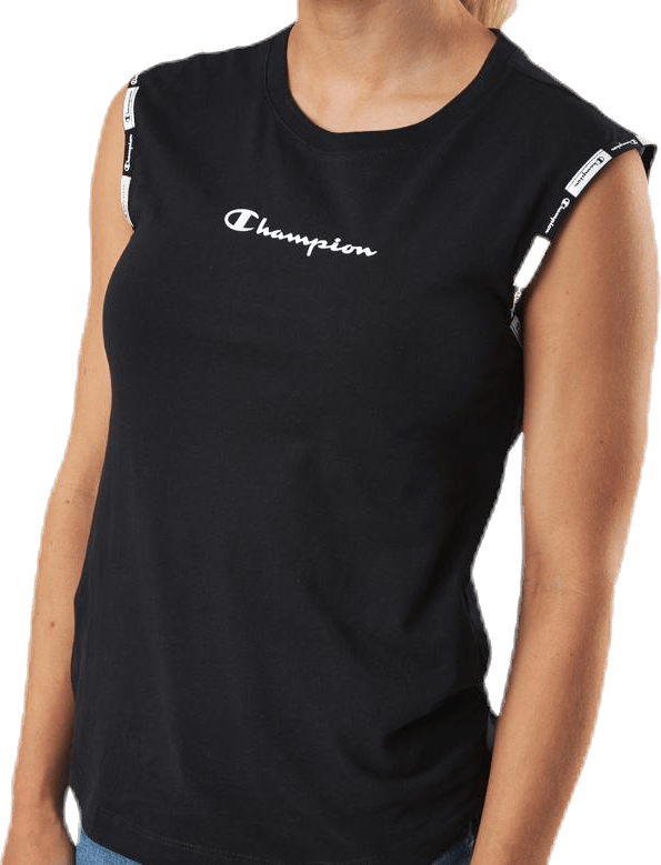 Crewneck Sleeveless T-Shirt Black - Bild 5