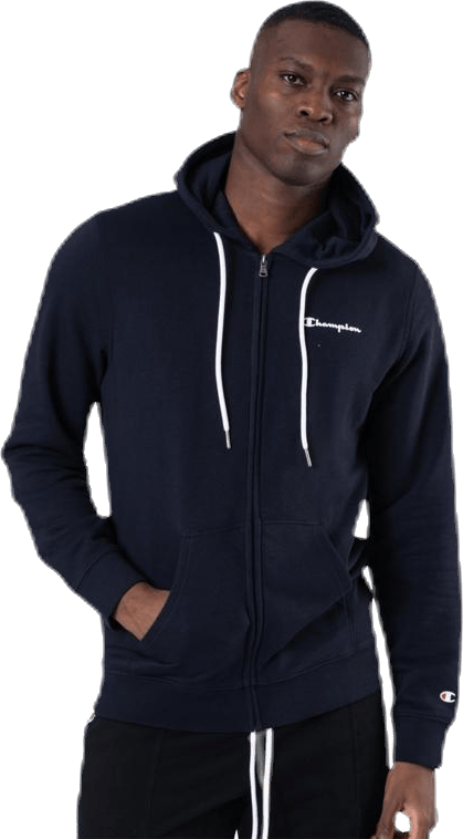 Hooded Full Zip Sweatshirt Blue, Male, Apparels, Shirts, Blue, XXL