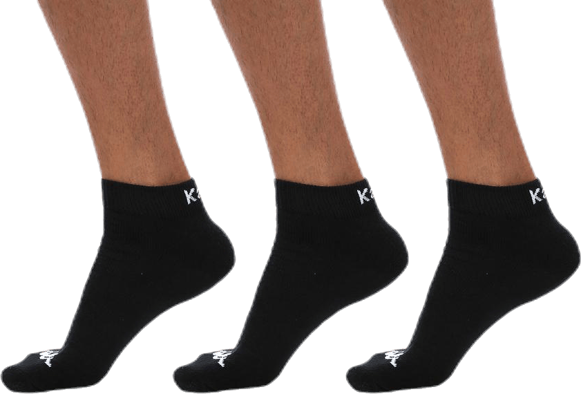 Ben 3-Pack Footies Black, Unisex, Kläder, Strumpor, Svart, 39-42