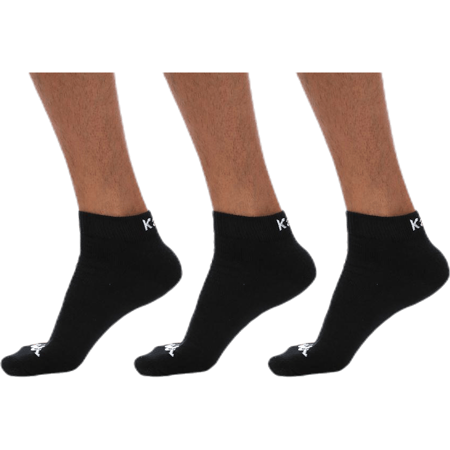 Ben 3-Pack Footies Black