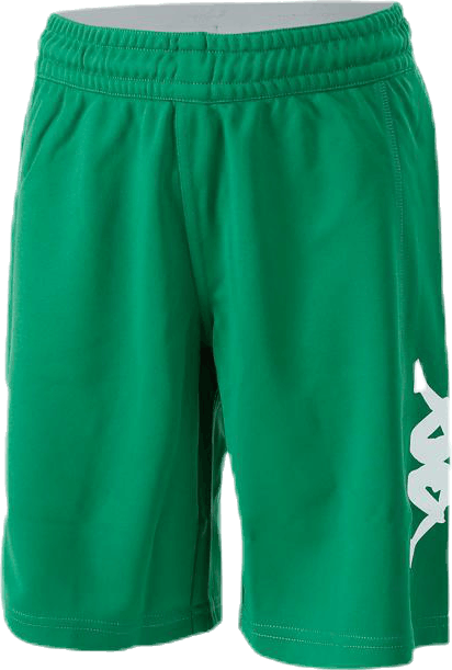 Logoshorts White/Green, Unisex, Kleding, Korte broek, Training, Wit/Groen, XL
