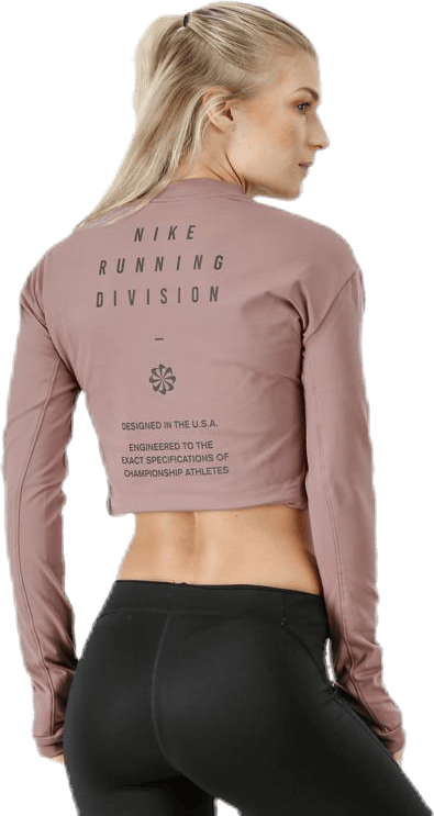 Running Division Warm Top Crop Beige - Bild 4