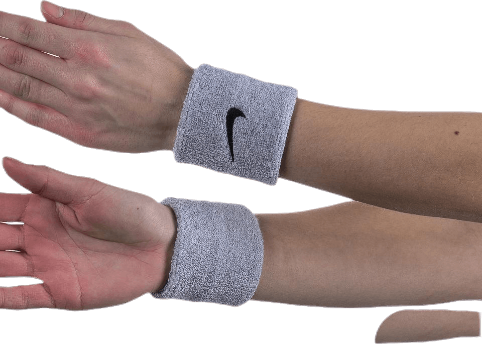 Swoosh Wristband Black/Grey