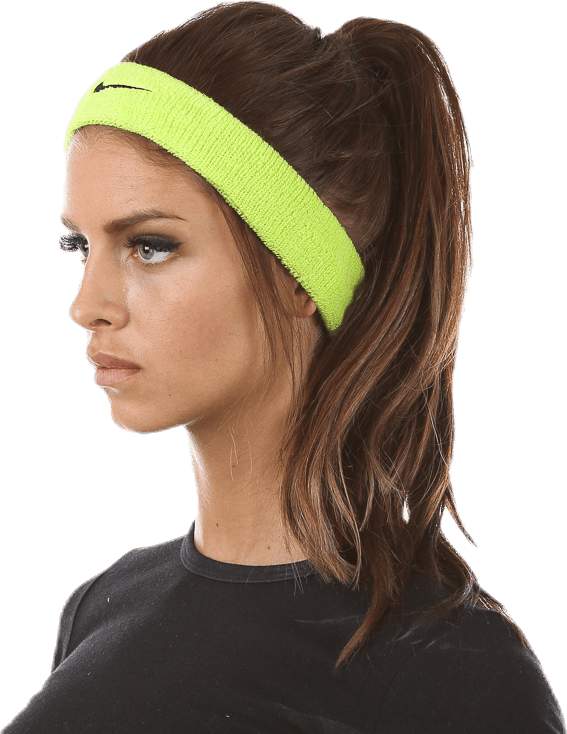 Swoosh Headband Black/Green, Unisex, Klær, luer og caps, Trening, ONESIZE