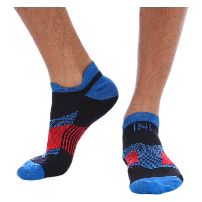 Sebastian Thin Running Sock Low-cut Blue/Black, Male, Odzież, Skarpety, Bieganie, Niebieski/Czarny, 43-46