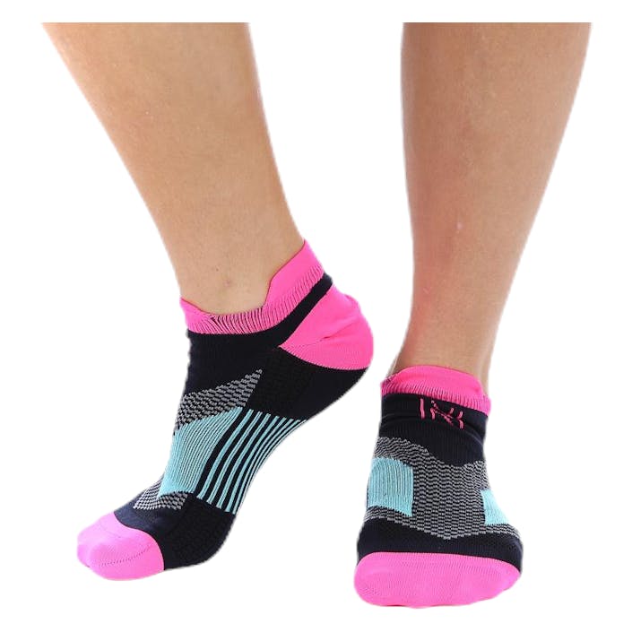 Mirenda Thin Running Sock Low-cut Pink/Black, Female, Apparels, Socks, Running, Pink/Black, 35-38