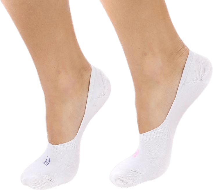 Scarlett 2-pack Invisible Sock Lady White