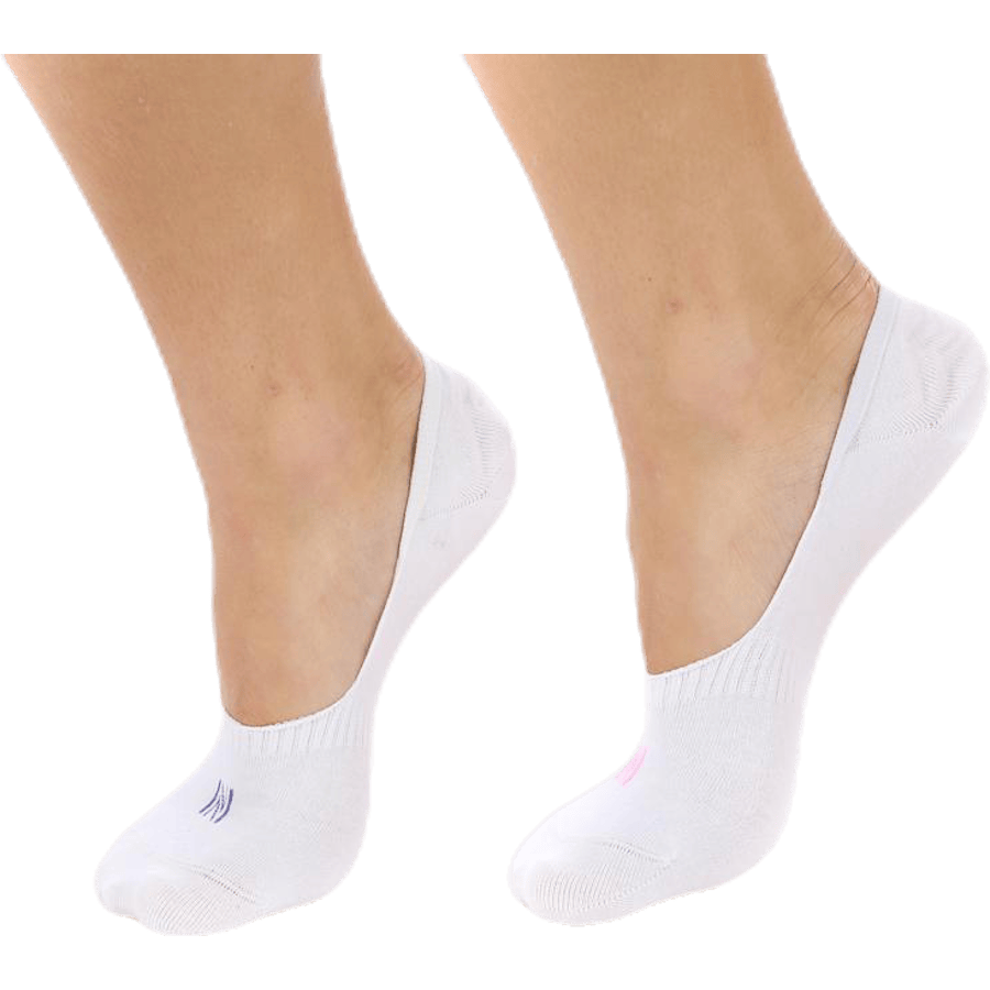 Scarlett 2-pack Invisible Sock Lady White