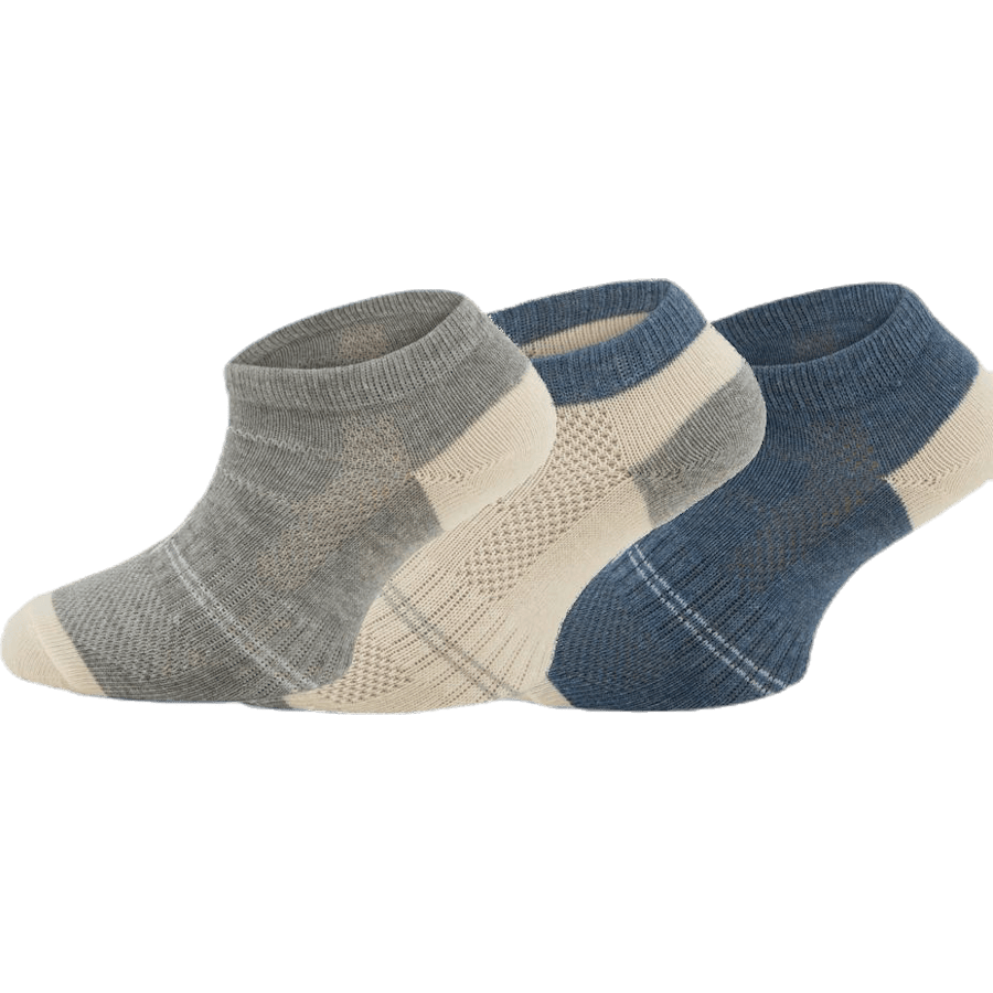 3-Pack Kids Basic Socks - Yogi Blue/Grey