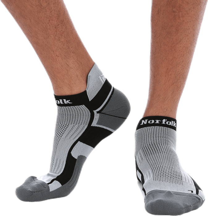 Owens Low-Cut Running Sock Black/Grey, Male, Apparels, Socks, Running, Black/Grey, 39-42