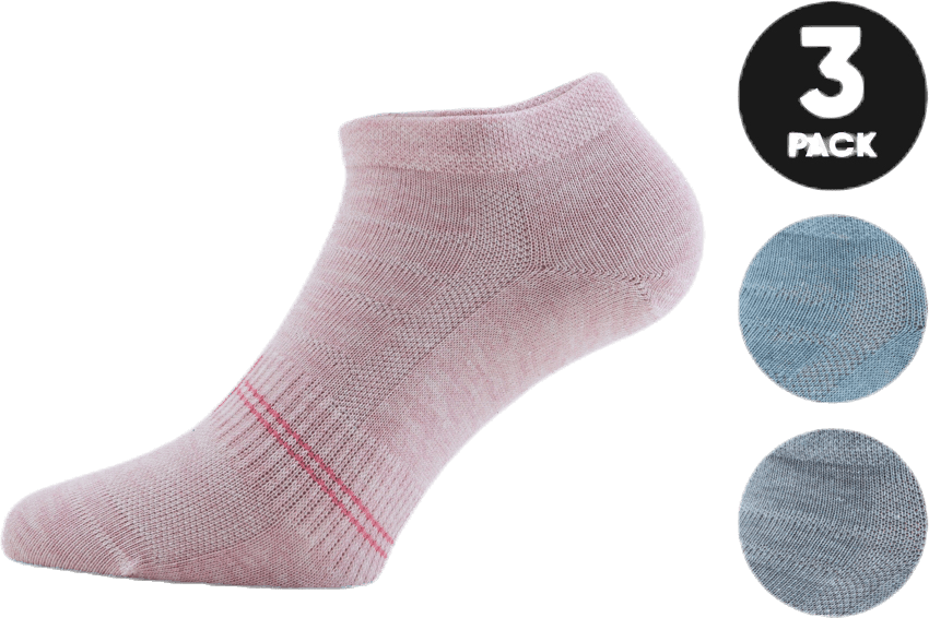 Low Cut Socks - Minnie 3-Pack Pink, Female, Apparels, Socks, Pink, 39-42