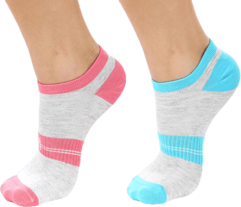 2-pack Lady Low-cut Pink/Grey