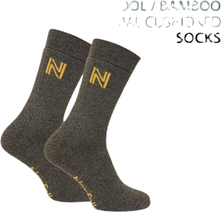 Gabby Walking Sock Bambu Merinowool Brown, Unisex, Apparels, Socks, Brown, 39-42