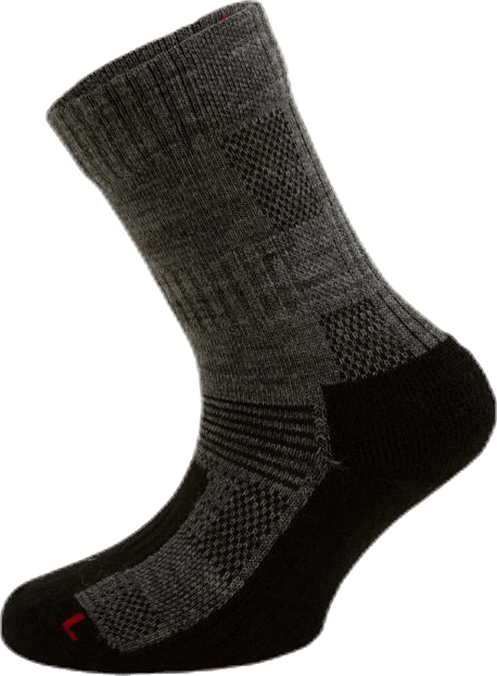 2-pack Merino Wool Walking Socks Junior - Leonardo Grey, Unisex, Kläder, Strumpor, Träning, Grå, 27-30