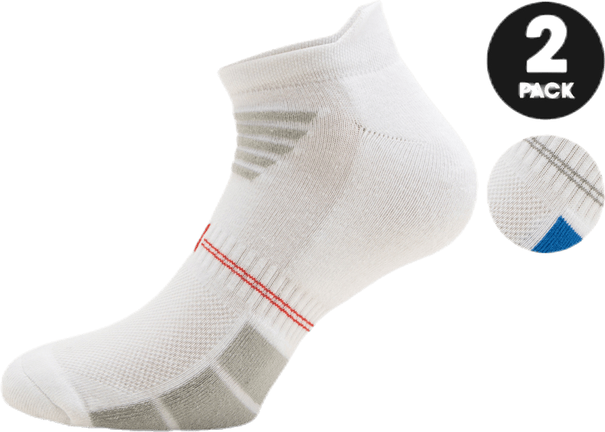 2-Pack Low-Cut Socks – Luke White