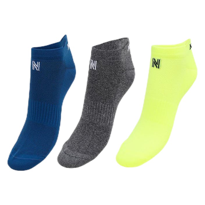 Izzy 3-Pack Running Socks Patterned, Unisex, Apparels, Socks, Running, Patterned, 39-42