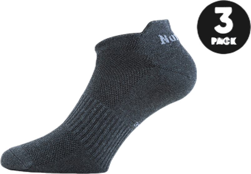 Izzy 3-Pack Running Grey, Unisex, Vêtements, Chaussettes, Courses, Gris, 43-46